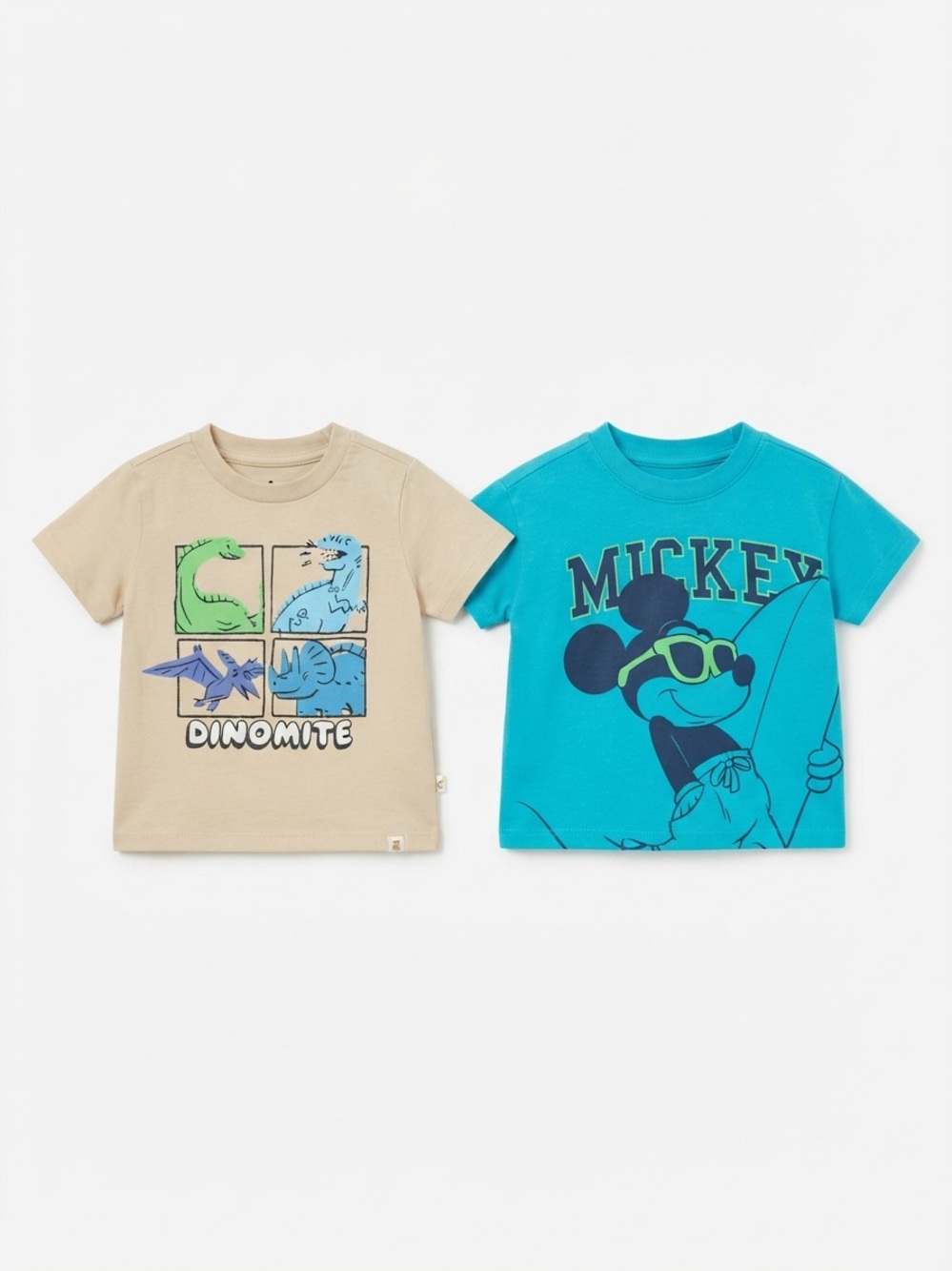 BabyGAP Lot x 2 Boys Mickey and Dino Tees Size 2